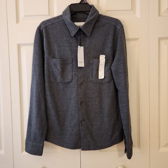 Goodfellow & Co Men's Knit Shirt Jacket Charcoal Gray S NWT - Picture 1 of 10